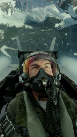 Top Gun: Maverick, Tom Cruise, 4K (vertical)