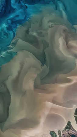 colorful, abstract, earth, 4K (vertical)