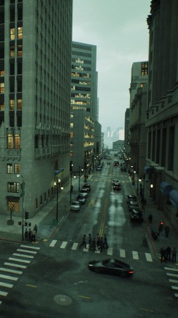 The Matrix Awakens, screenshot, 4K (vertical)