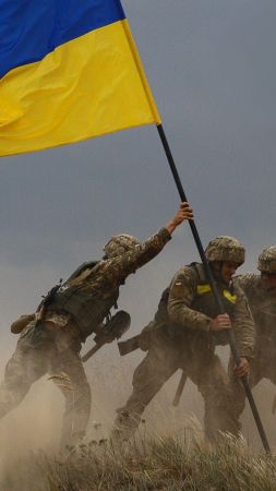 Ukraine, Ukrainian Flag, standwithukraine (vertical)