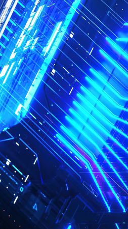 Asus ROG Phone 6, abstract, colorful, Android 12, 4K (vertical)