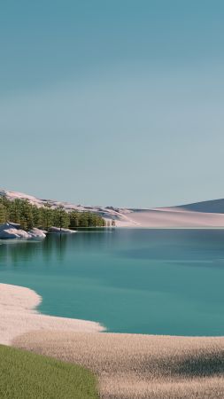 Windows 11, landscape, Microsoft, 4K (vertical)