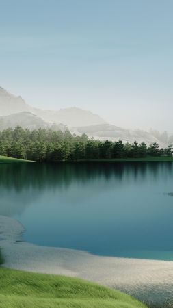 Windows 11, landscape, Microsoft, 4K (vertical)