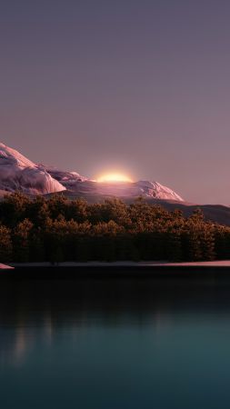 Windows 11, landscape, Microsoft, 4K (vertical)