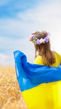 Ukraine, Ukrainian Flag, standwithukraine (vertical)