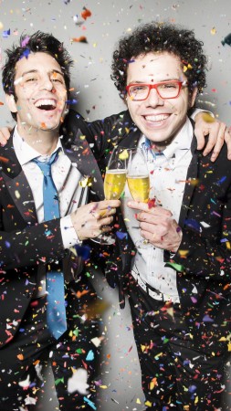 A Great Big World, Most Popular Celebs in 2015, Grammys 2015 Best Celebrity, musical group, Ian Axel, Chad Vaccarino (vertical)