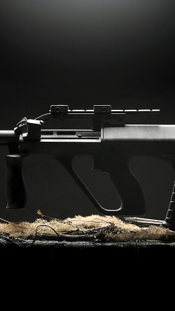 Steyr AUG, assault rifle, Steyr-Daimler-Puch, StG 58, Austrian Armed Forces, AUG (vertical)