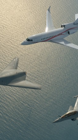 X-47B, drone, UCAS-D, Pecasus, USA Army, U.S. Air Force (vertical)