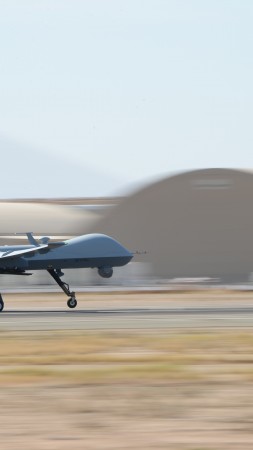 MQ-9 Reaper, MQ-9, drone, Combat, USA Army, landing (vertical)