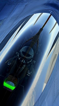 F-22, Raptor, Lockheed, Martin, stealth, air superiority fighter, U.S. Air Force, pilot (vertical)