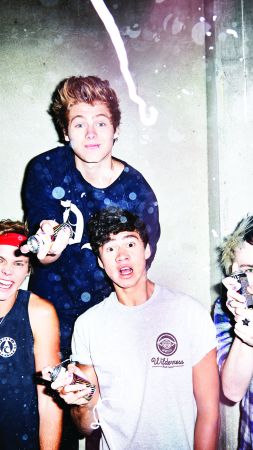 5 Seconds of Summer, Top music artist and bands, Luke Hemmings, Michael Clifford, Calum Hood, Ashton Irwin, punk, rock (vertical)