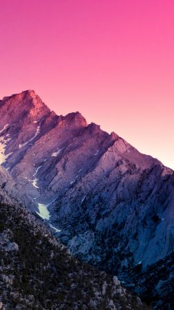 Alabama Hills, 5k, 4k wallpaper, California, US, Mountains, sky, sunset (vertical)