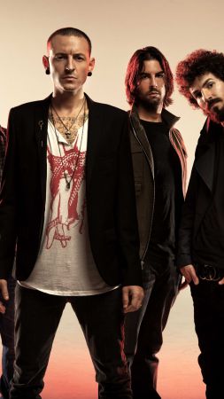 Linkin Park, Top music artist and bands, Chester Bennington, Mike Shinoda, Brad Delson, Dave Farrell (vertical)