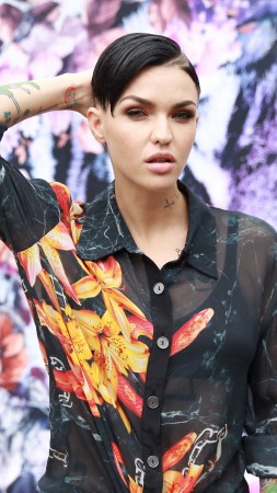 Ruby Rose, Most Popular Celebs, singer, model, DJ, tatoo (vertical)