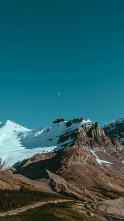Canada, 4k, 5k wallpaper, mountains, sky, night (vertical)