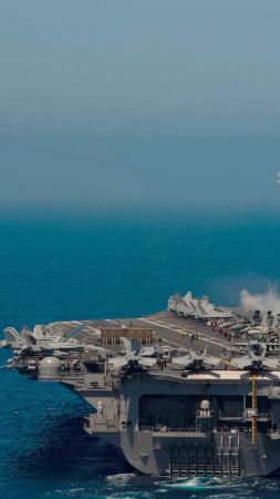 USS John C. Stennis, CVN-74, aircraft carrier, US Army (vertical)