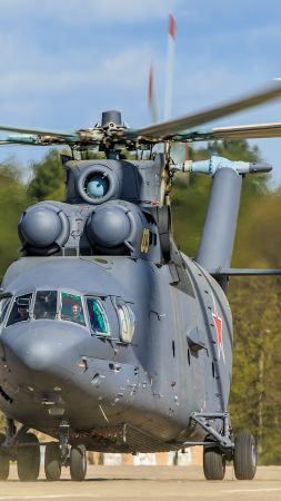 Mi-26, military transport helicopter, Russian Army (vertical)