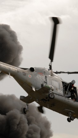 Westland Lynx, military transport helicopter, British Army (vertical)