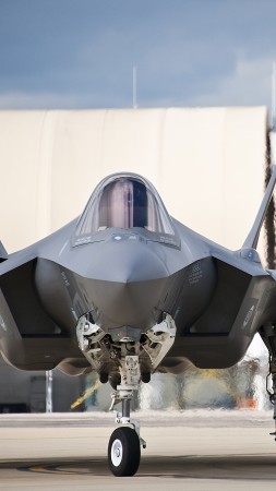 F-35, Lightning II, Lockheed, fighter, US Army, U.S. Air Force (vertical)