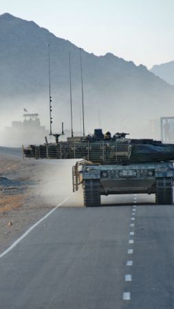Leopard 2A6, tank, German Army, Afghanistan (vertical)