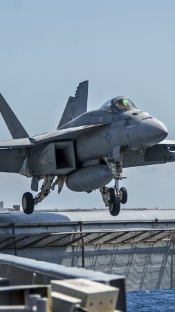 F/A-18E Super Hornet, George Washington, fighter, aircraft, US Army, US Navy (vertical)