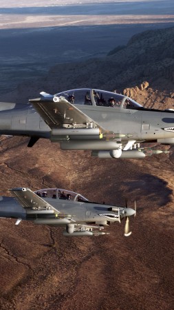 Beechcraft AT-6, Light Attack Aircraft, USA army, fighter aircraft, air force, USA (vertical)