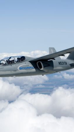 Textron AirLand Scorpion, USA army, fighter aircraft, air force, USA (vertical)