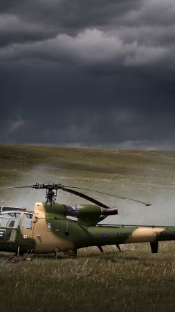 SA 341, Sud-Aviation Gazelle, helicopter, France Army, France Air Force (vertical)