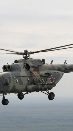 MI-8, Russian army, fighter helicopter, air force, Russia (vertical)