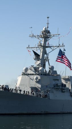 USS Stockdale, DDG-106, Arleigh Burke-class, guided missile destroyer, USA Navy (vertical)