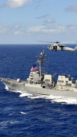 USS William P. Lawrence, DDG-110, Arleigh Burke-class, guided-missile destroyer, USA Navy (vertical)