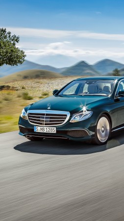 Mercedes Benz E 350, NAIAS 2016, sedan, black (vertical)