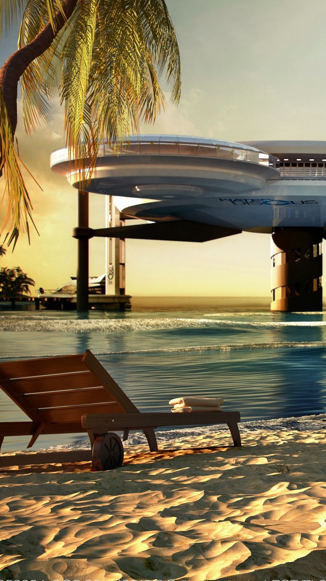 Water Discus Hotel, Dubai, sea, ocean, travel, hotel, beach, sand, booking, relax (vertical)